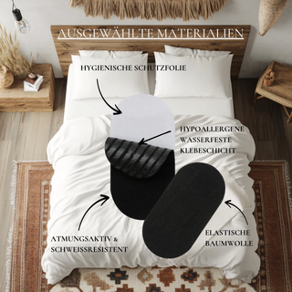 PREMIUM Mundpflaster Schwarz 76x38mm Universalgröße (30 Stk.)