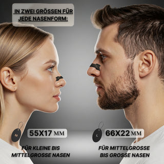 PREMIUM Nasenpflaster M (55x17mm) schwarz (30 Stk.)